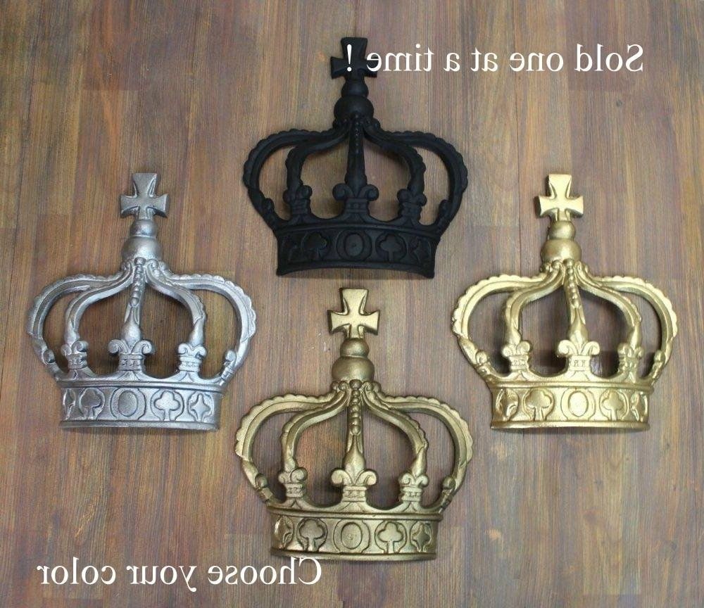 Favorite Amazon: Gold Silver Rust King Crown Or Queen Prince Wall Art Within Princess Crown Wall Art (View 10 of 15)