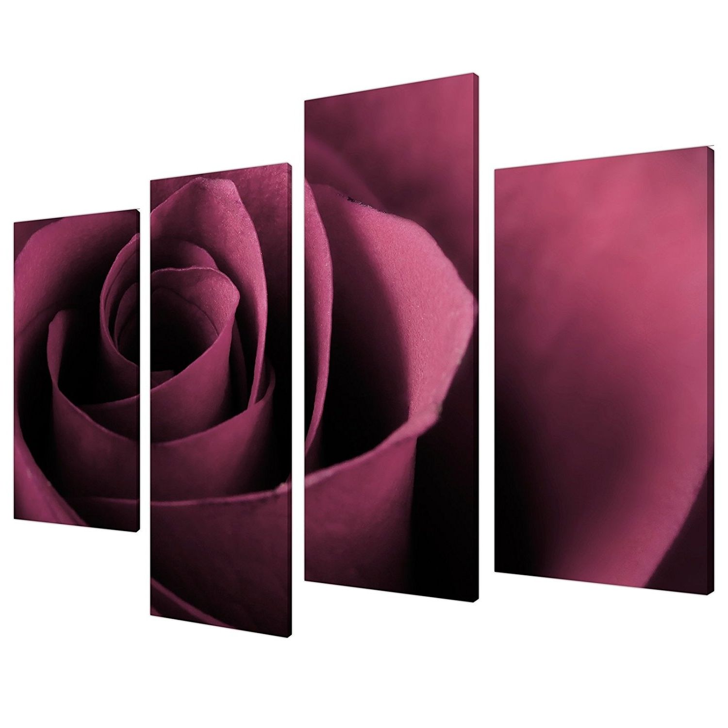 Favorite Large Plum Flowers Rose Floral Canvas Wall Art Pictures Prints Xl Intended For Plum Wall Art (View 1 of 15)