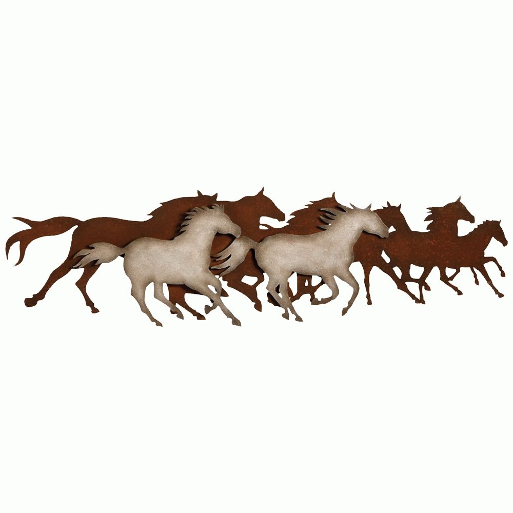 Favorite Metal Wall Art Regarding Galloping Horses Metal Wall Art (View 15 of 15)