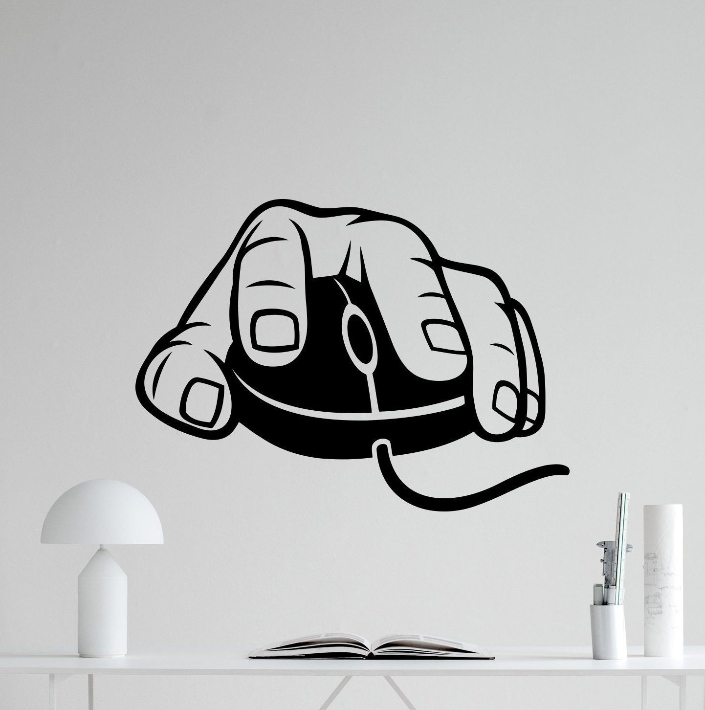Favorite Video Game Wall Art In Computer Mouse Wall Decal Gaming Gamer Video Game Vinyl Sticker (View 11 of 15)