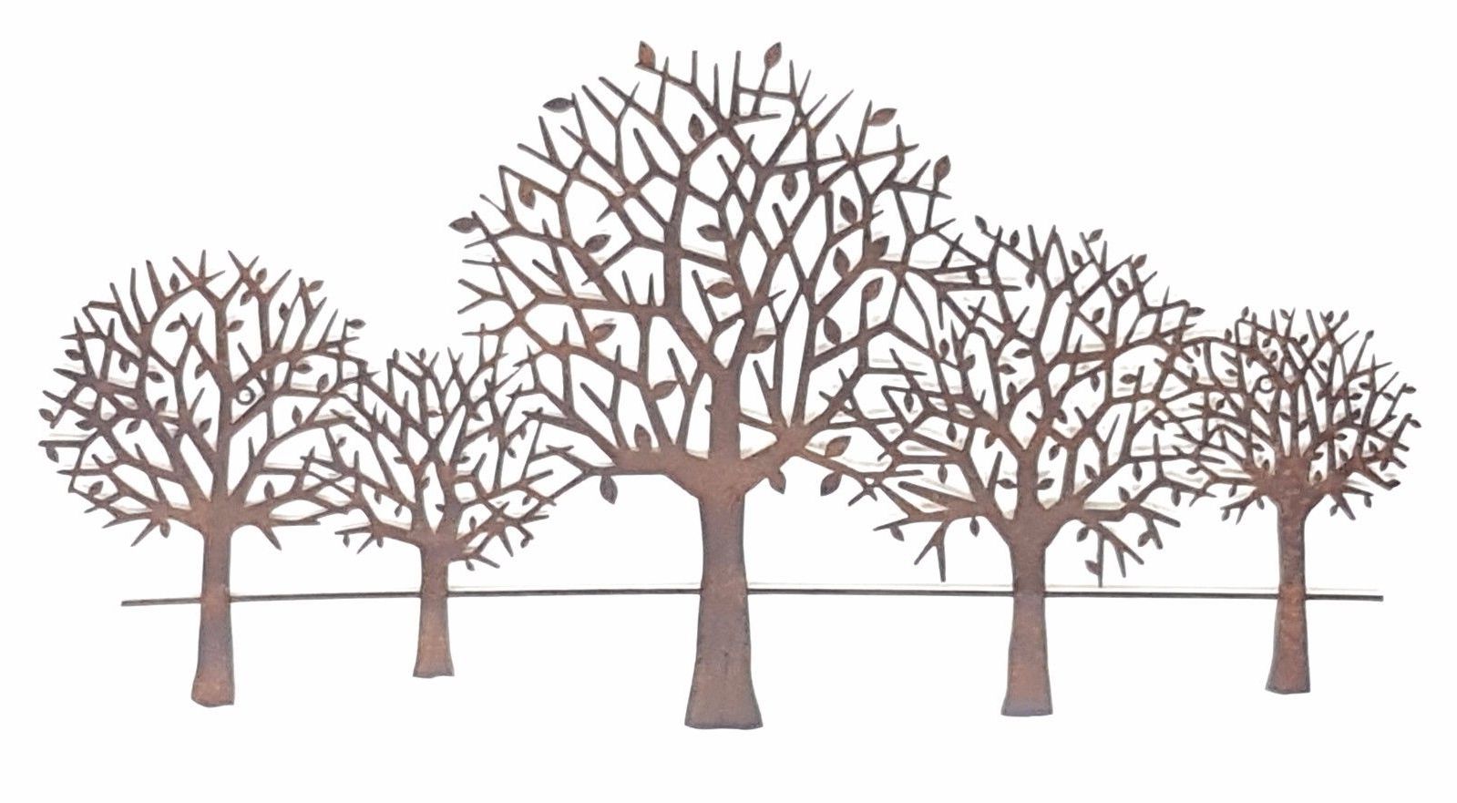 Favorite Wall Art Designs: Metal Wall Art Trees Tree Scenery Metal Hanging In Metal Tree Wall Art Sculpture (View 12 of 15)