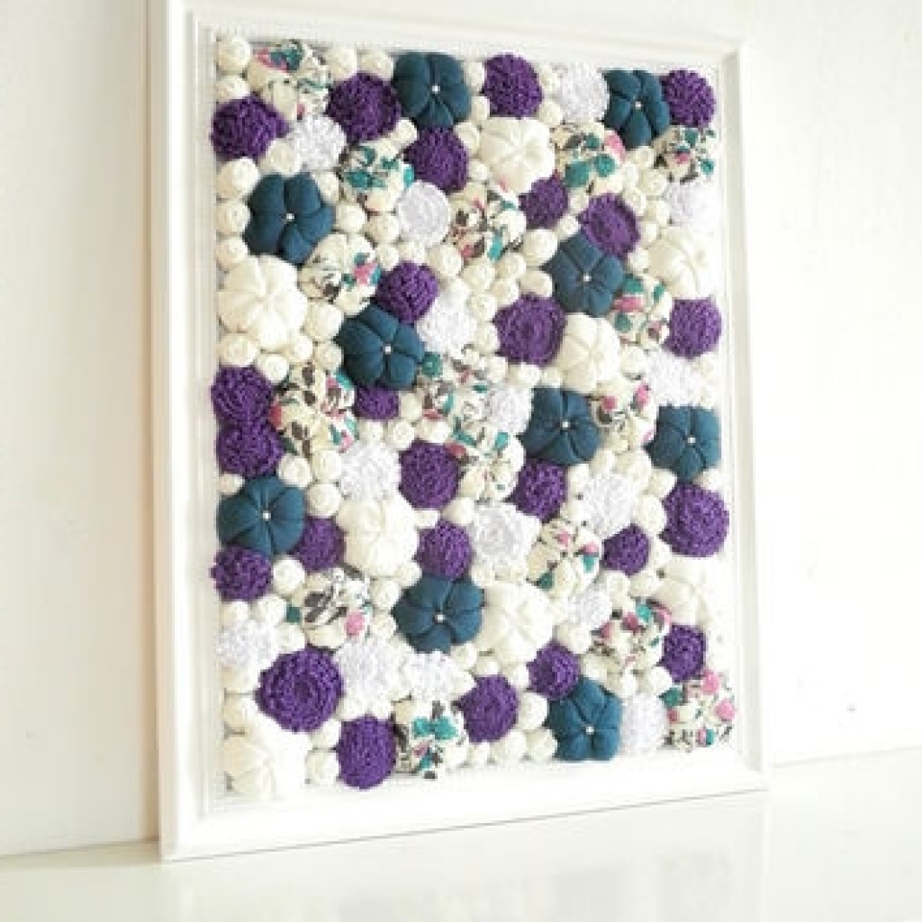 Flower Wall Art Decor 3d Wall Decor Emily Fields And Flower On Throughout Fashionable 3d Wall Art Etsy (View 14 of 15)