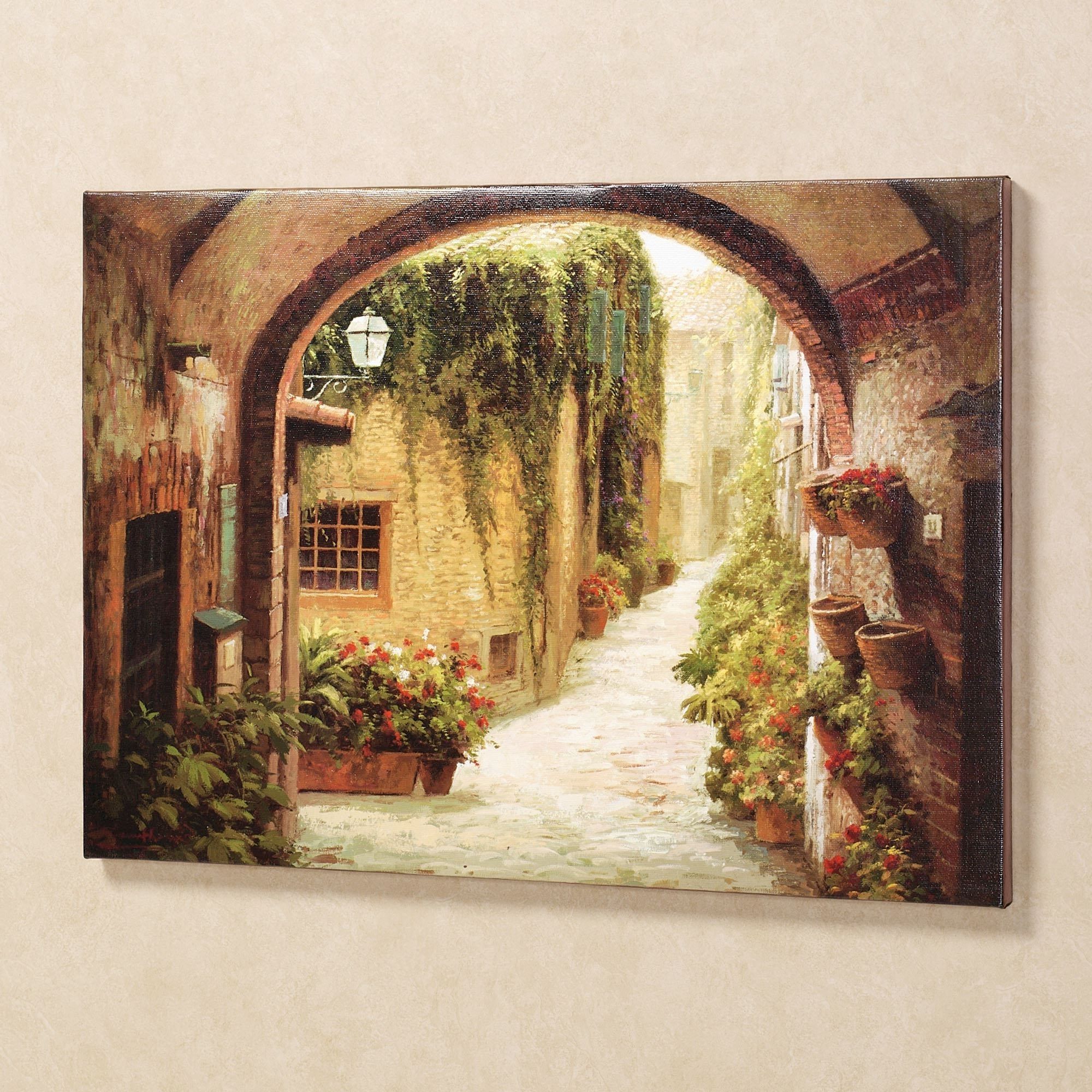 Framed Italian Wall Art With Trendy Morning Stroll Canvas Wall Art (View 4 of 15)