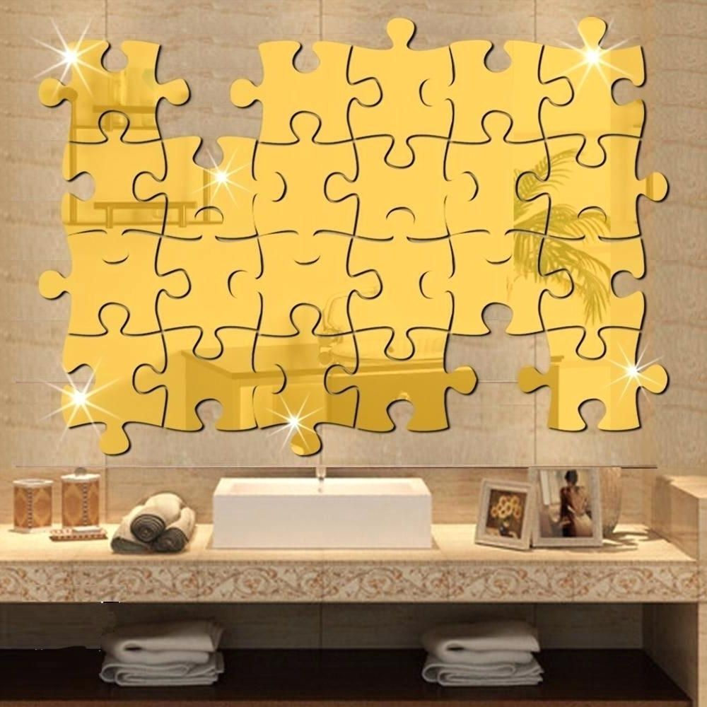 Gold Wall Art Stickers Within Trendy Modern Scattered Diamonds Wall Decal Scattered Diamonds Wall Decal (View 5 of 15)
