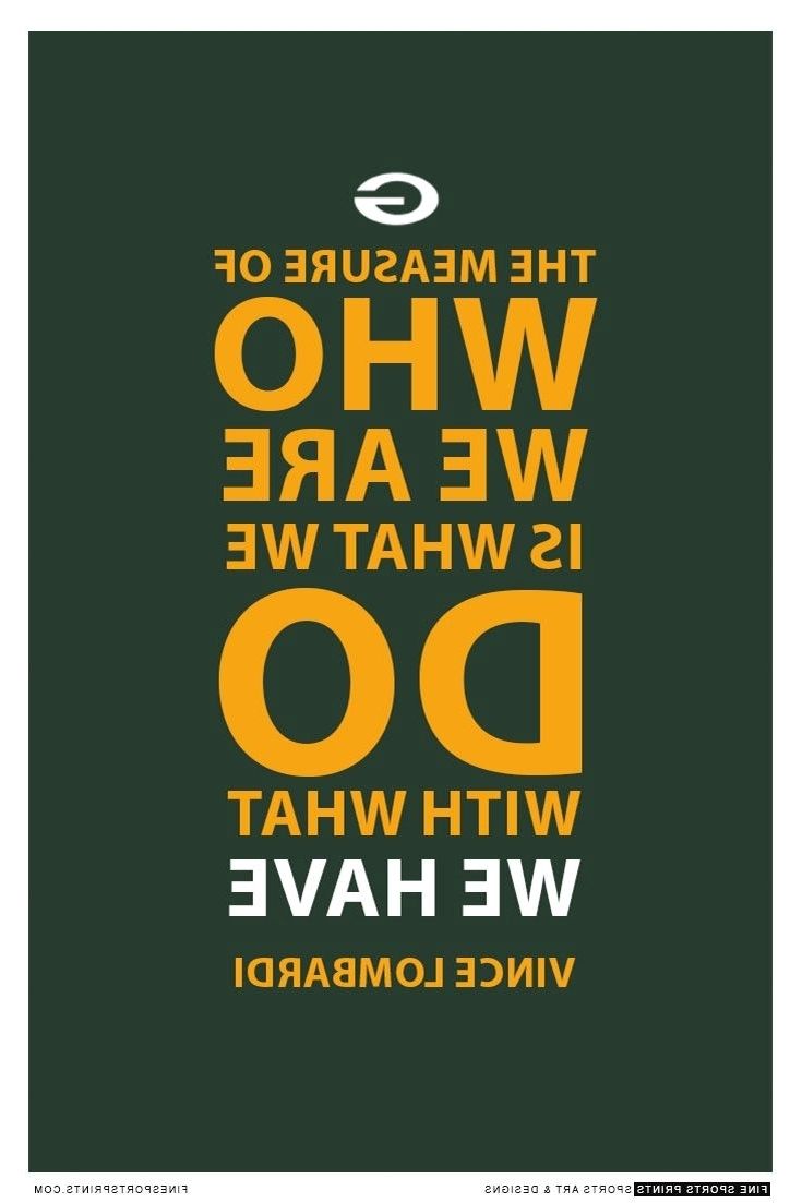 Green Bay Packers Wall Art Regarding Fashionable Fine Green Bay Posters And Beautiful Ideas Of Best 25 Bay Packers (View 3 of 15)