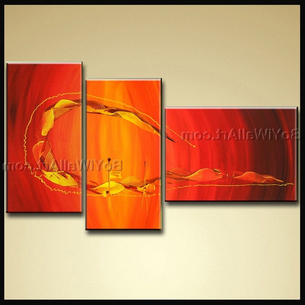 Hand Painted Oil Painting On Canvas Modern Abstract Wall Art With Regard To Fashionable Modern Abstract Wall Art Painting (View 6 of 15)