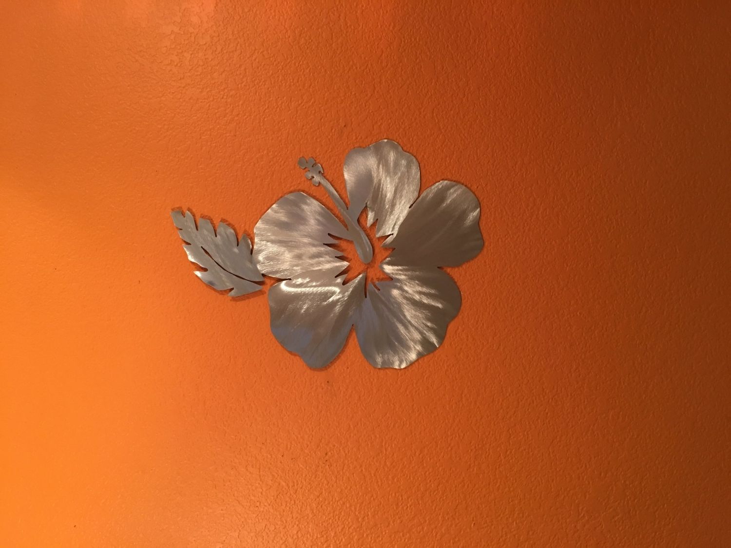 Hawaiian Flower Metal Wall Art. Hibiscus Flower From Hawaii (View 11 of 15)