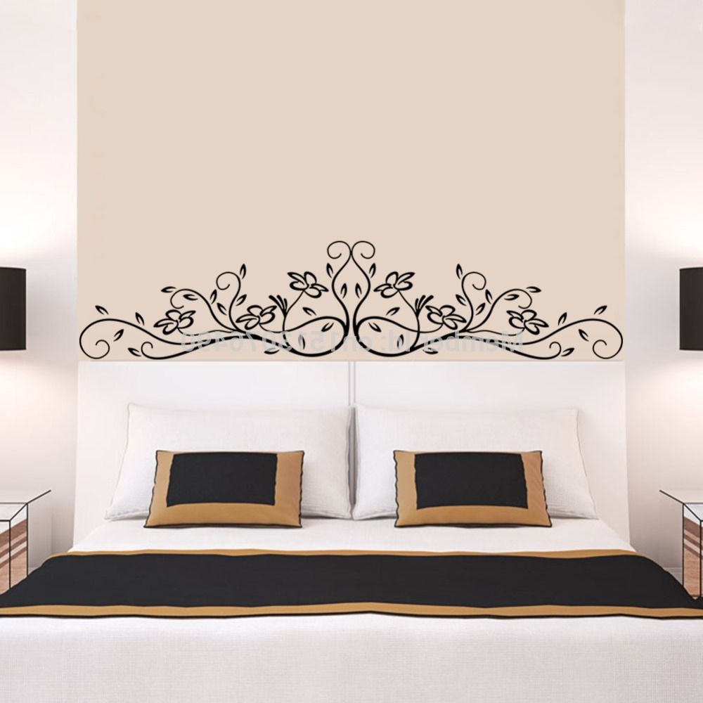 Hot Selling Vine Flower Floral 3d Wall Stickers Decal Wall Art Pvc With Famous Bedroom 3d Wall Art (View 4 of 15)