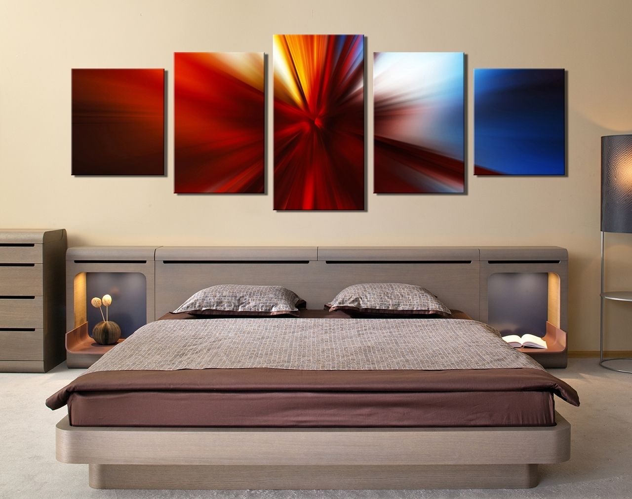 Huge Wall Art Canvas Within 2018 Enchanting Large Blue Flower Canvas Art Unframed Hd Abstract (View 6 of 15)