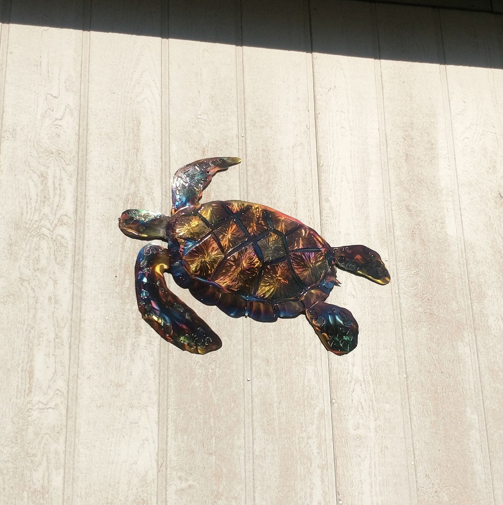 Large Sea Turtle Metal Wall Art Decor Plasma Cut Etsy Handmade Inside Trendy Sea Turtle Metal Wall Art (View 15 of 15)