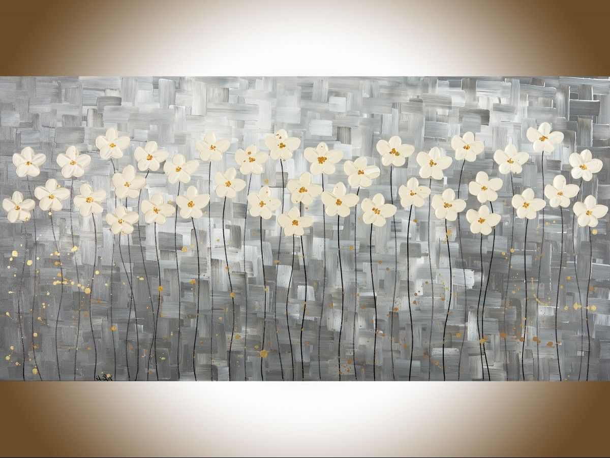Large Yellow Wall Art Regarding Most Recent Misty Morningqiqigallery 48" X 24" Large Wall Art Black White (View 9 of 15)
