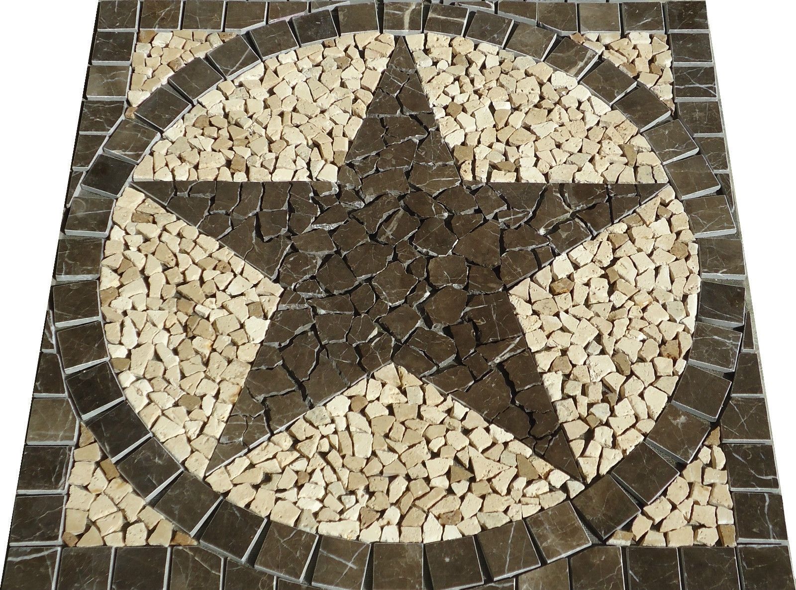 Latest 30 Sq Texas Star Mosaic Marble Medallion Tile Floor Wall Throughout Texas Star Wall Art (View 11 of 15)