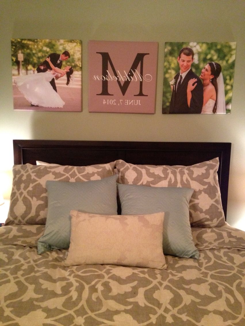 Latest Custom Canvas Prints Of Wedding Pictures In Master Bedroom #canvas Regarding Custom Canvas Art With Words (View 12 of 15)