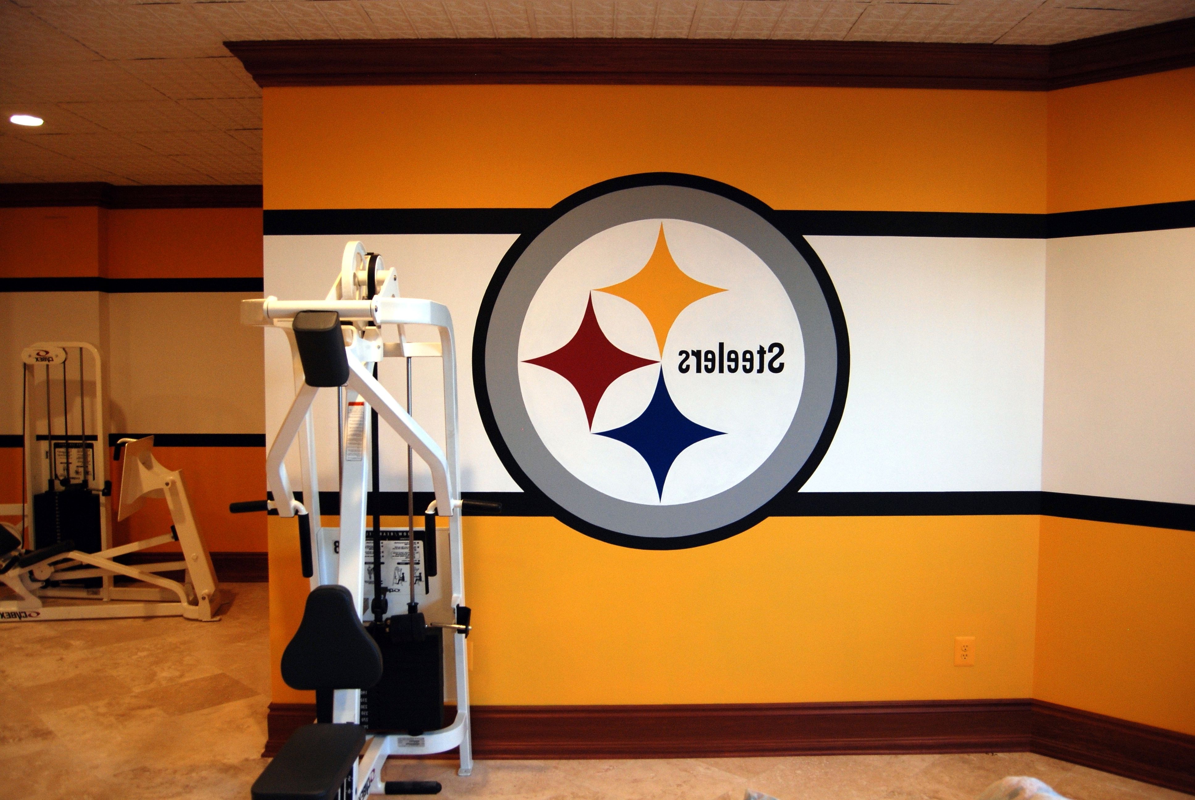 Latest Steelers Wall Art With Pittsburgh Steelers 1970's Locker Room Muraltom Taylor Of Wow (View 5 of 15)