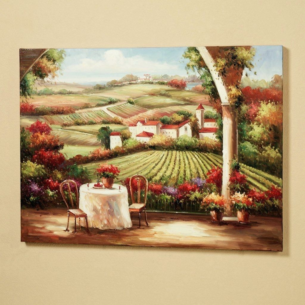 Latest Wall Arts ~ Vineyards Finest Wine Bottle Metal Wall Art Vineyard Throughout Vineyard Wall Art (View 4 of 15)
