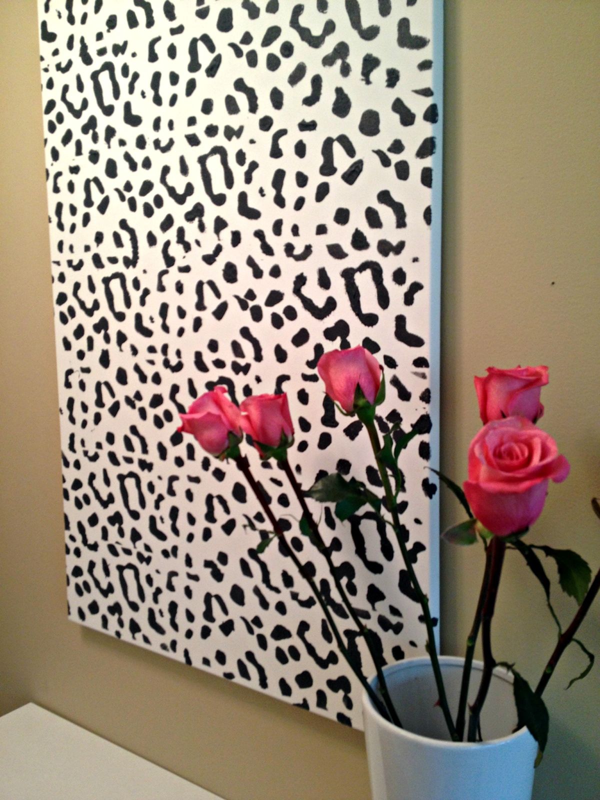 Leopard Print Wall Art For Best And Newest Behind The Big Green Door: Diy Leopard Print Wall Art (View 1 of 15)