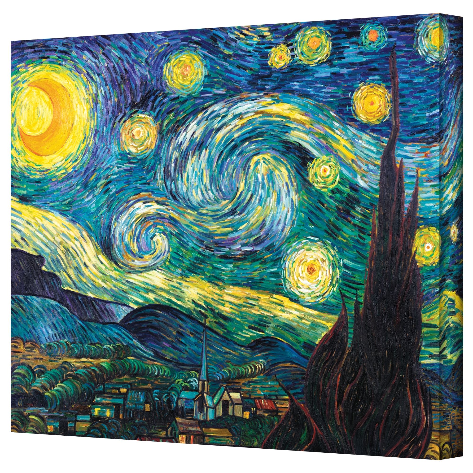 Li>artist: Vincent Vangogh</li> <li>title: Starry Night</li> <li With Regard To Well Known Vincent Van Gogh Multi Piece Wall Art (View 9 of 15)