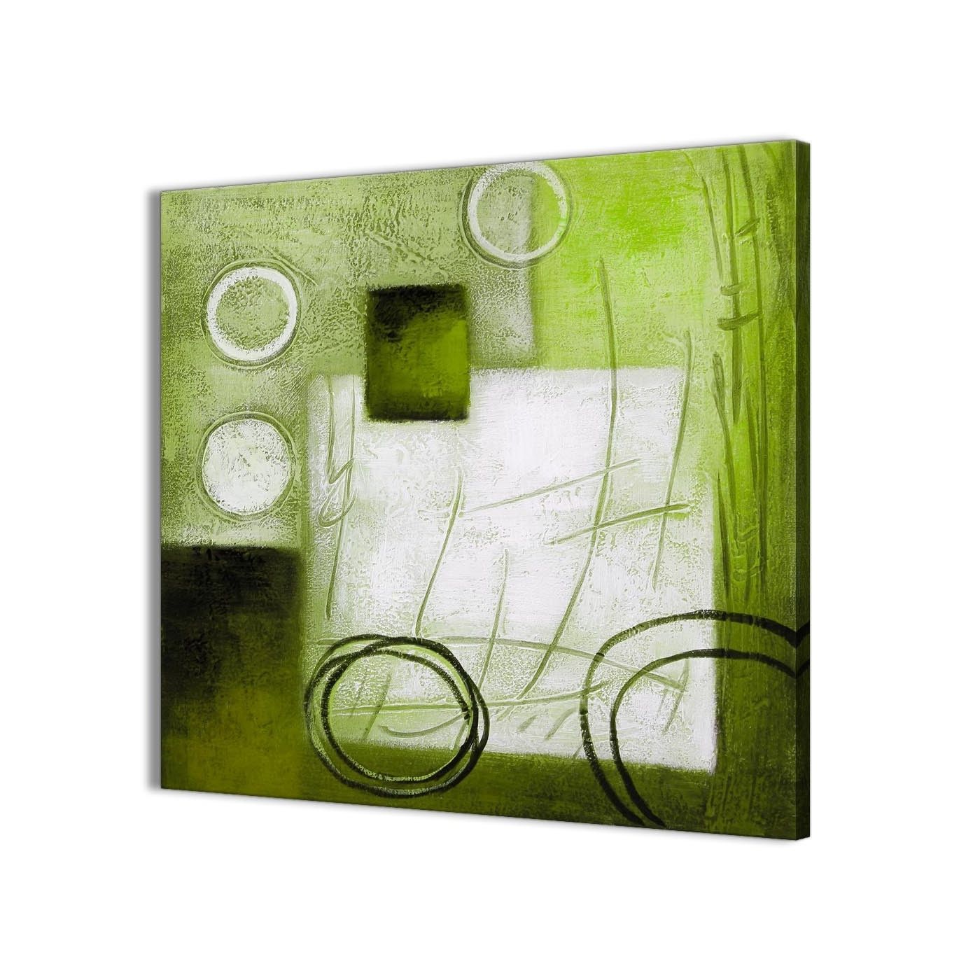 Lime Green Wall Art With Regard To Trendy Lime Green Painting Kitchen Canvas Wall Art Accessories – Abstract (View 4 of 15)
