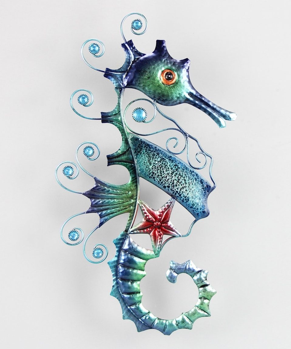 Look What I Found On #zulily! Mosaic Sea Horse Wall Artyoung's In Current Sea Horse Wall Art (View 11 of 15)