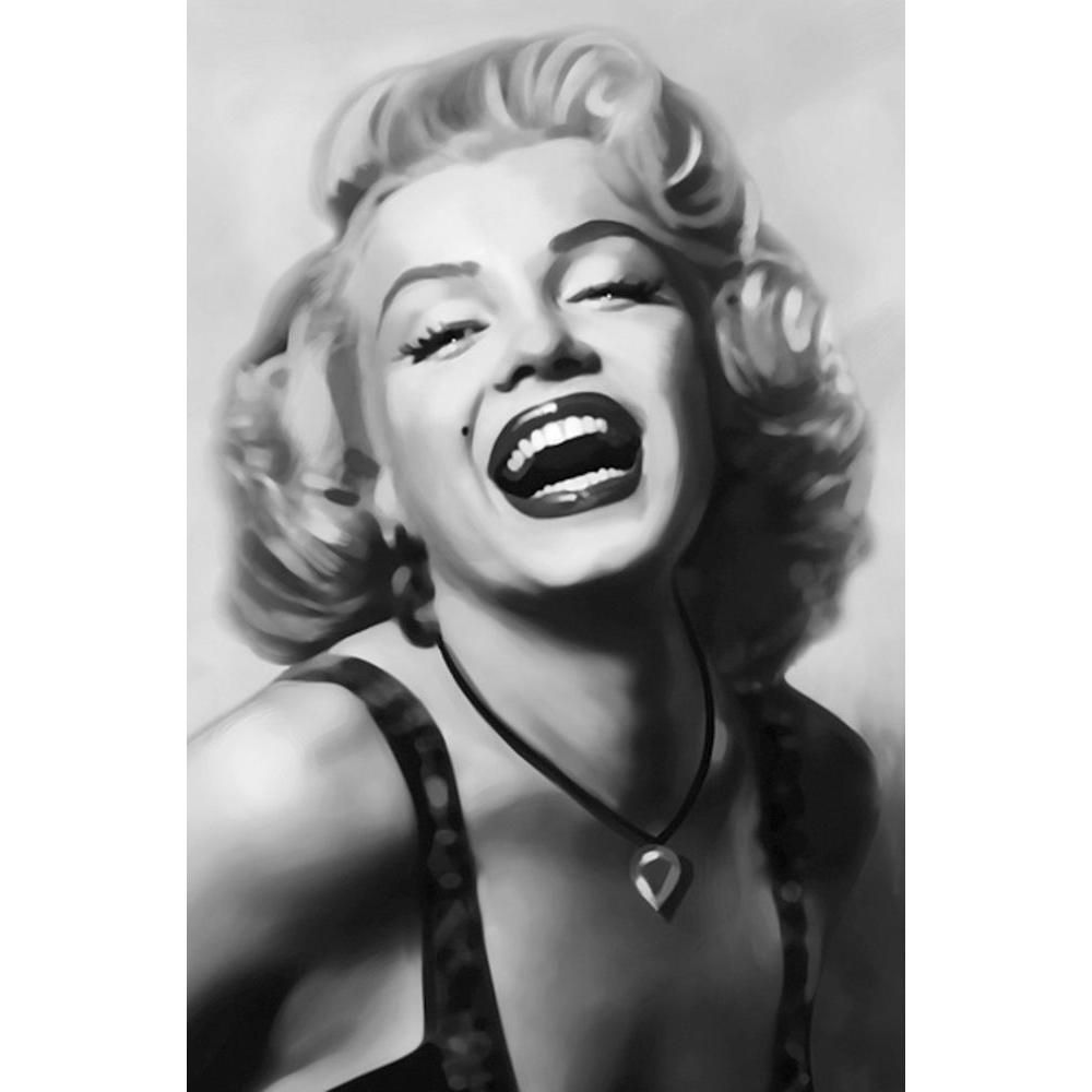 Marilyn Monroe Black And White Wall Art With Regard To Fashionable Ideal Decor 69 In. X 45 In (View 6 of 15)