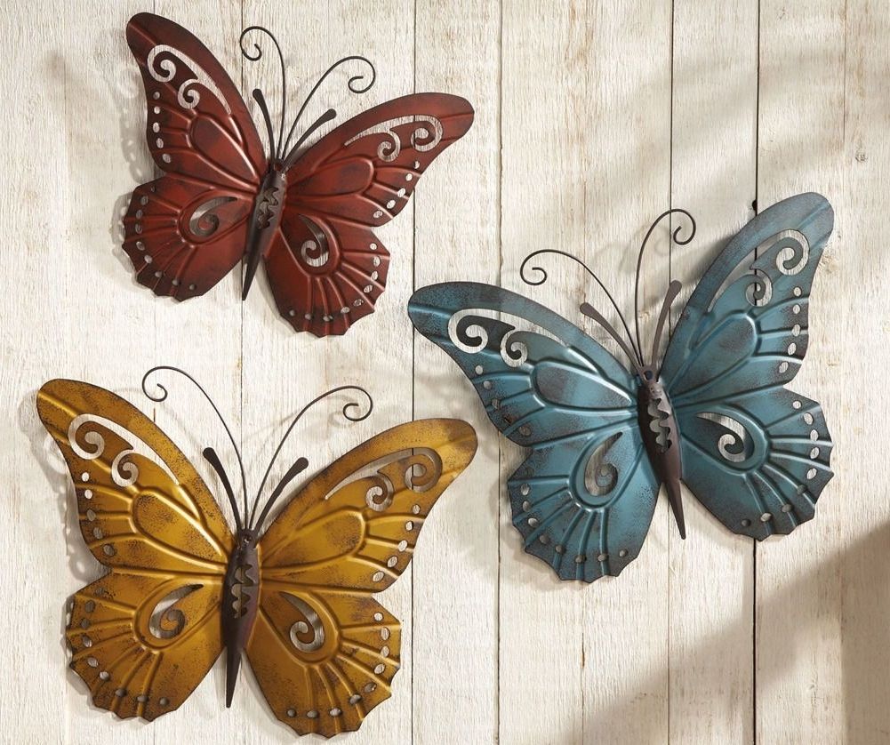 Metal Butterfly Wall Fence (View 8 of 15)