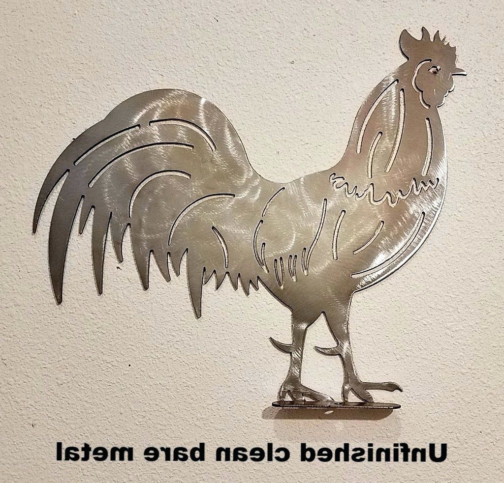 Metal Rooster Wall Decor Within Best And Newest Wall Arts ~ Rooster Chicken Wall Art Beautiful Ceramic Rooster (View 11 of 15)