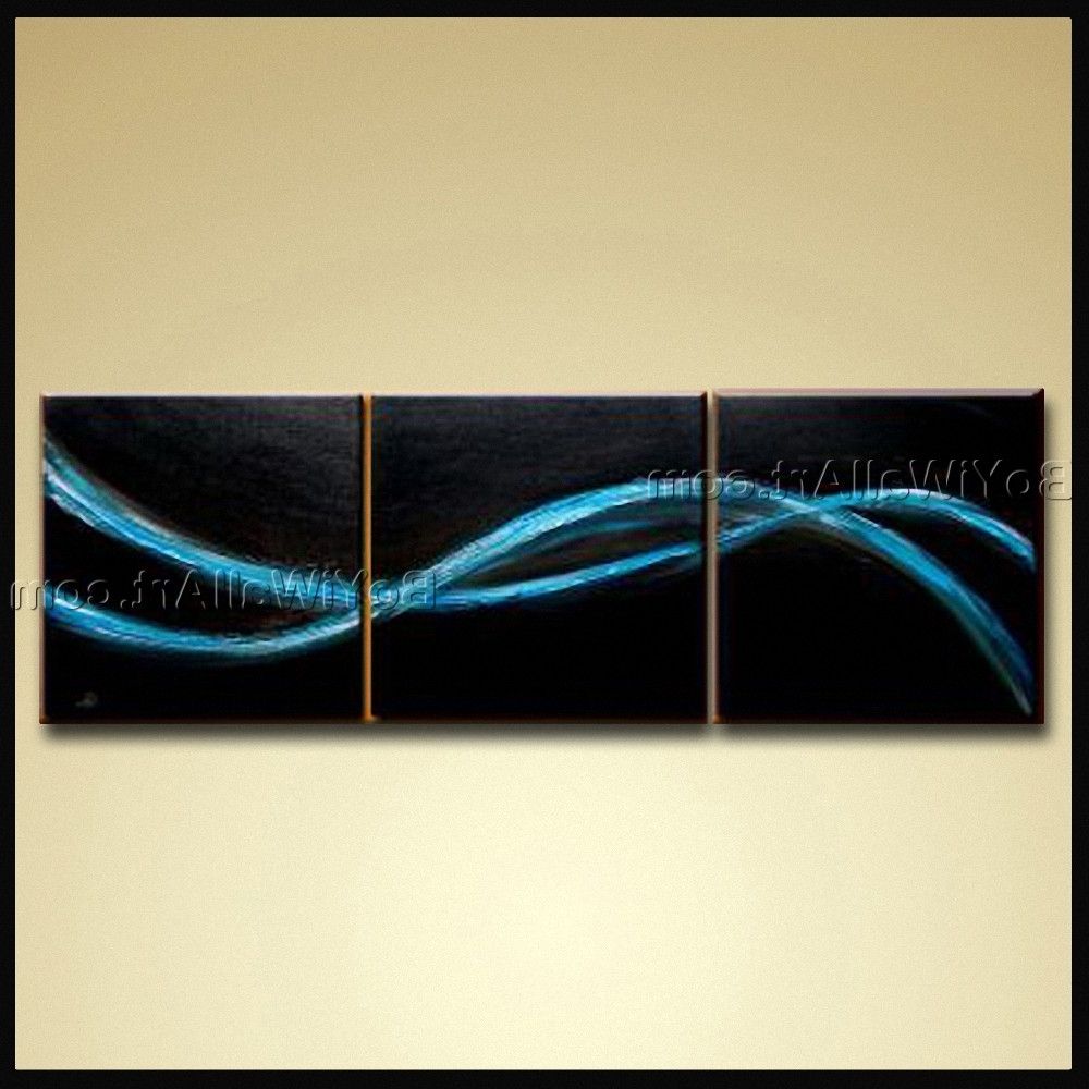 Most Current Modern Abstract Wall Art Regarding Hand Painted Oil Painting Canvas Contemporary Abstract Wall Art (View 14 of 15)