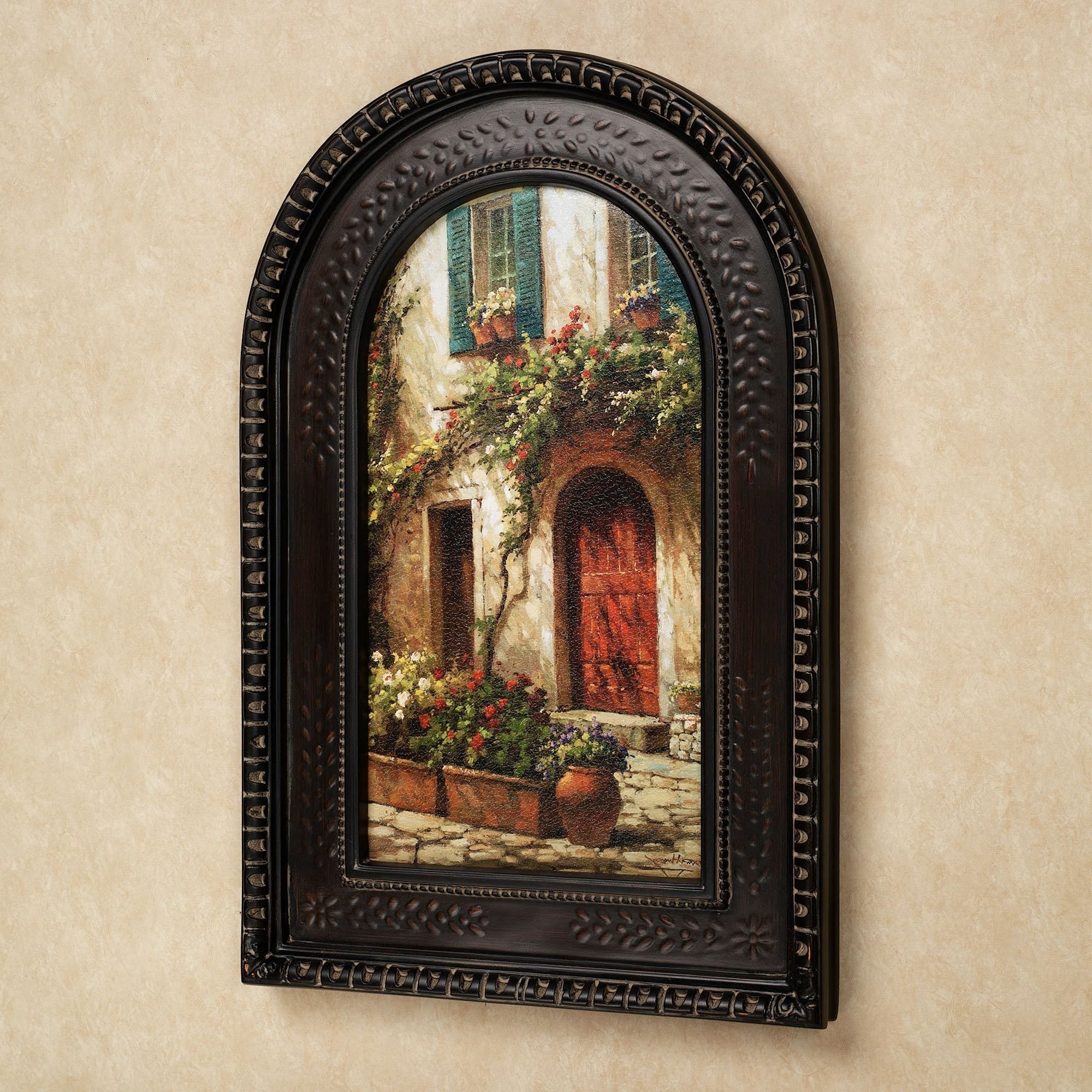 Most Current Red Door Italian Scene Arched Framed Wall Art Intended For Italian Wall Art (View 1 of 15)