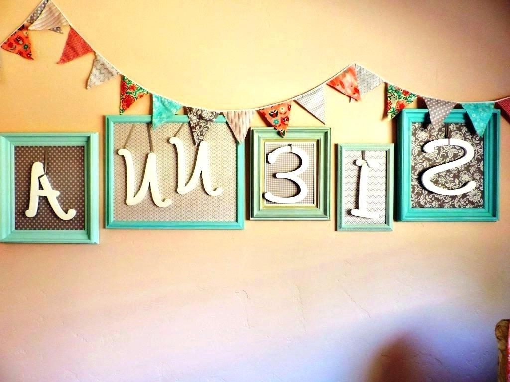 Most Popular Baby Name Wall Art Within Wall Arts ~ Name Wall Art Pinterest Diy Name Wall Art For Nursery (View 8 of 15)