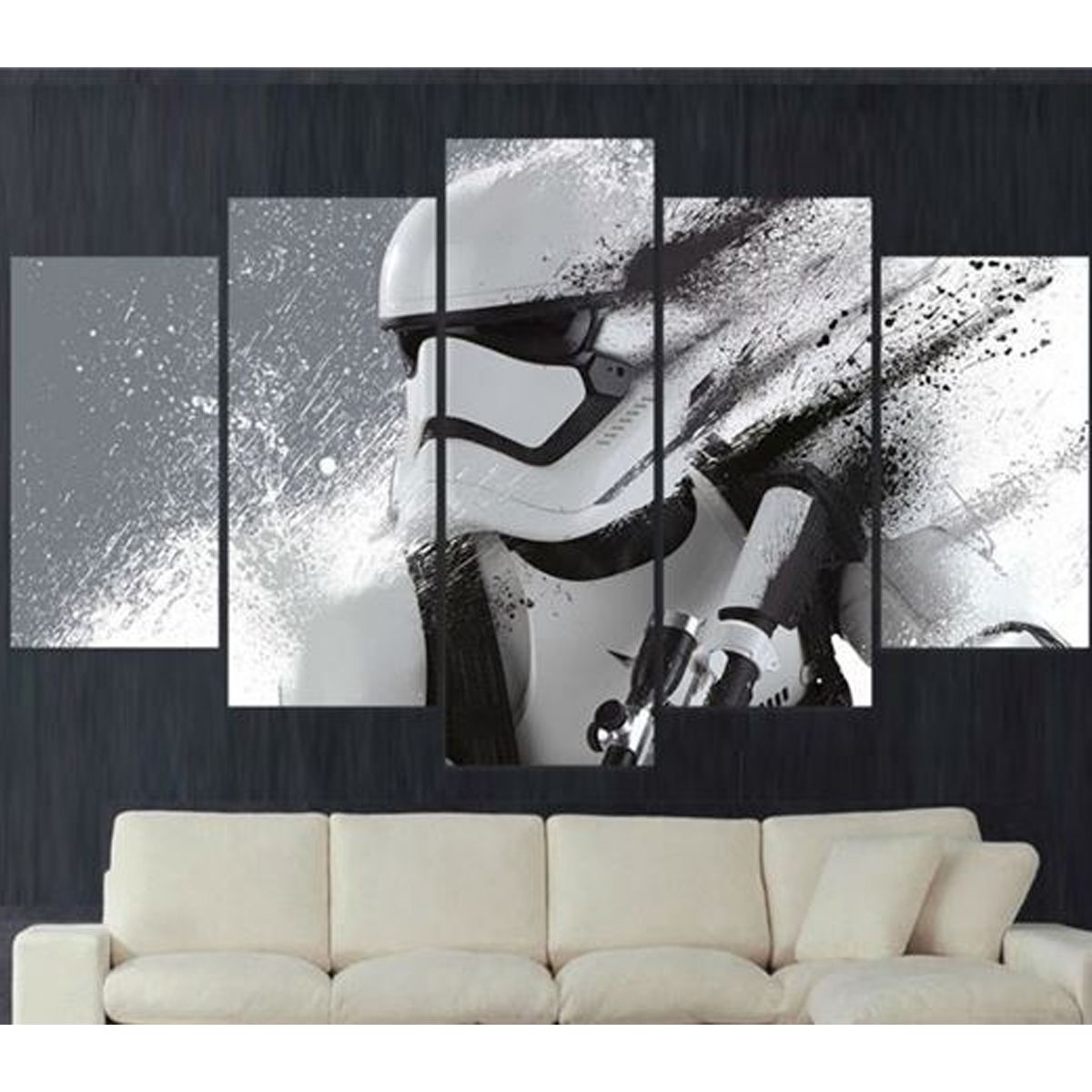 Most Popular Limited Edition Canvas Wall Art Within Stormtrooper 5 Piece Canvas Limited Edition Oneshopexpress (View 1 of 15)