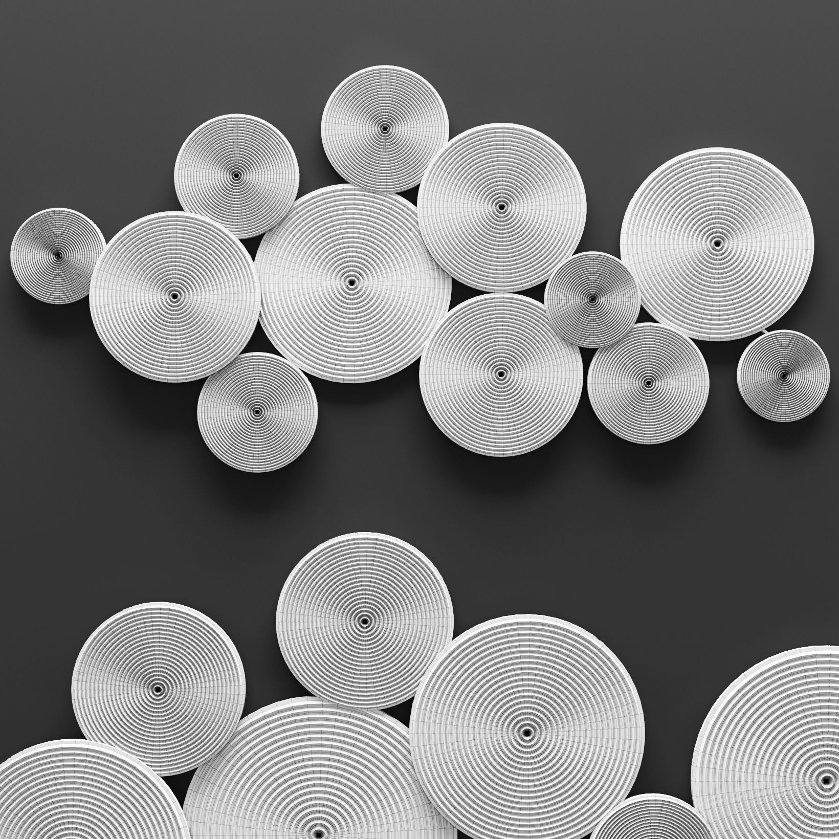 Most Recent Colors : Silver Circles Wall Decor Awesome Metal Circles Wall Art For Circles 3d Wall Art (View 13 of 15)