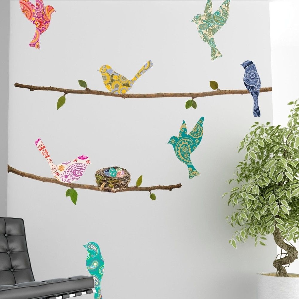 Most Recent Homey Ideas Bird Wall Decor Metal Target Diy For Nursery Stickers Pertaining To Target Bird Wall Decor (View 3 of 15)