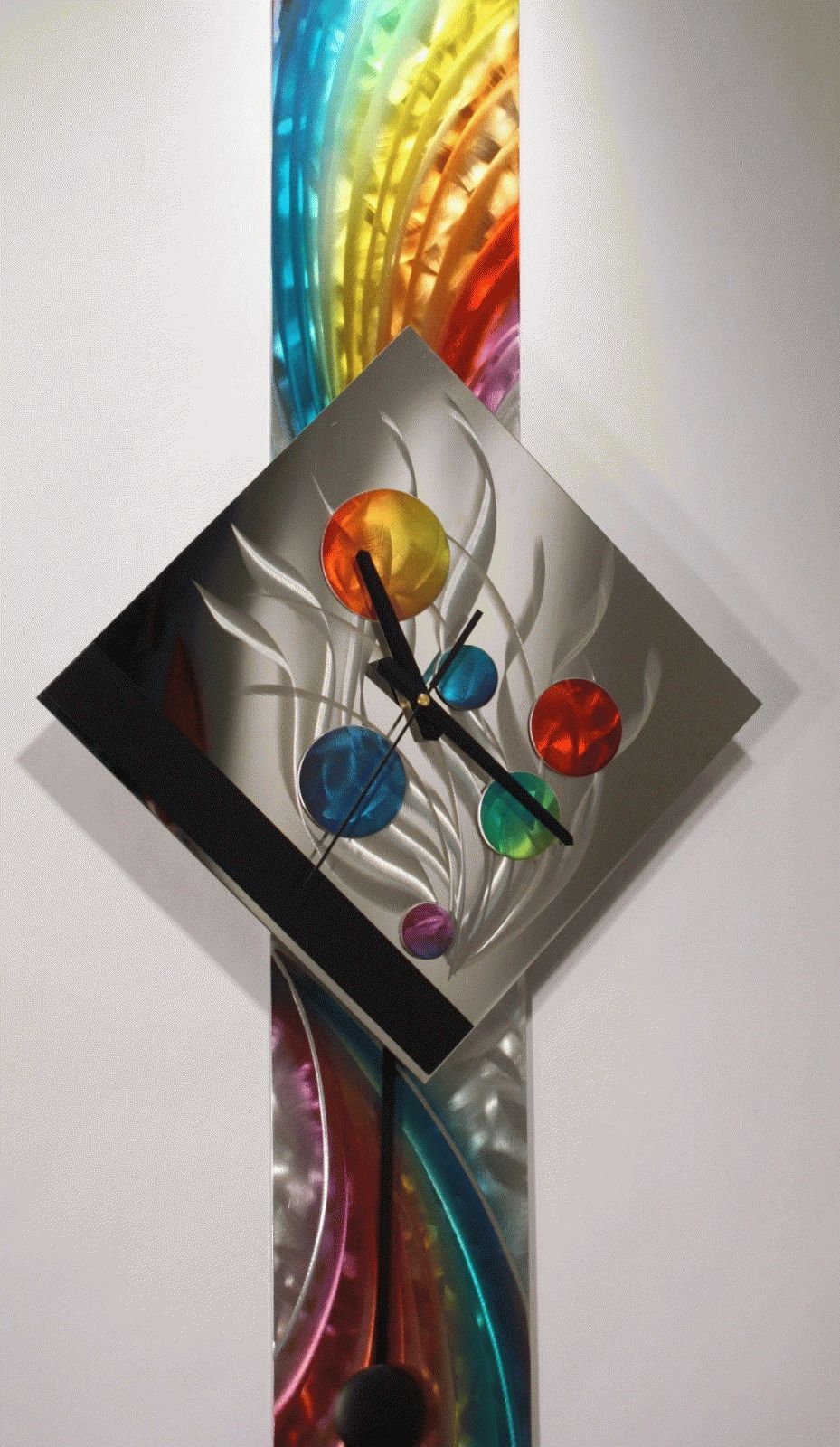 Most Recent Modern Metal Wall Art Pendulum Clock, Abstract Sculpture Decor Within Abstract Clock Wall Art (View 10 of 15)