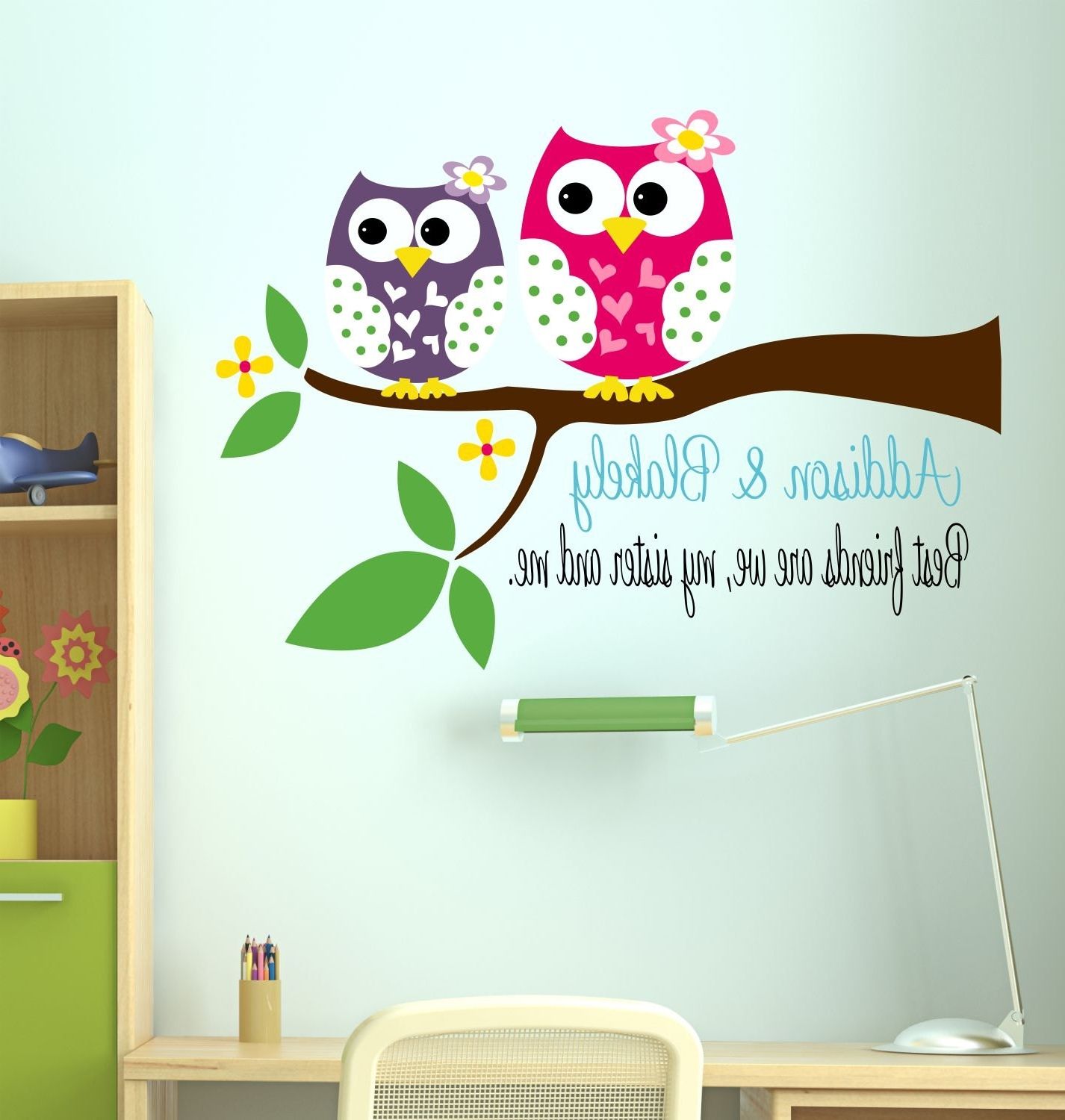 Most Recent Owl Decor For Bedroom Best Of Owl Decal Sisters Wall Decal With With Owl Wall Art Stickers (Photo 1 of 15)