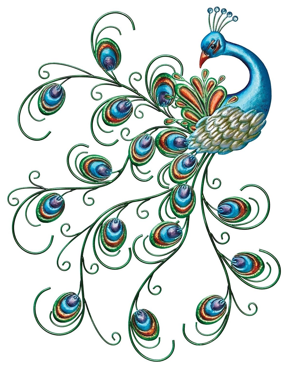 Most Recent Peacock Metal Wall Art Inside Amazon : Regal Art & Gift Pretty Peacock Wall Decor : Wall (View 6 of 15)