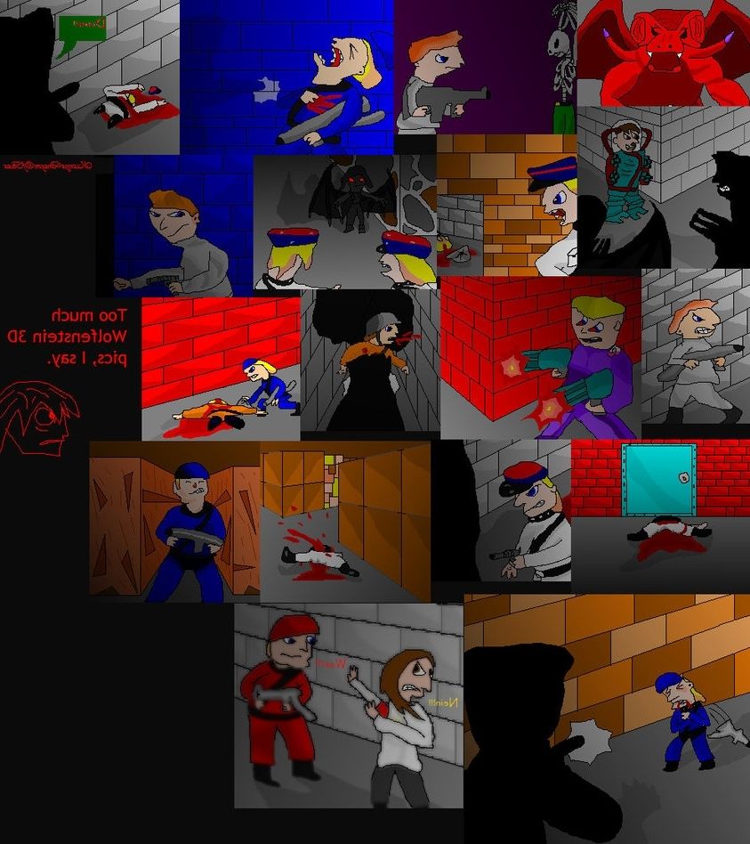 Most Recent Too Much Wolfenstein 3d – Mosaicdreamer In Shadows On Deviantart Inside Wolf 3d Wall Art (View 10 of 15)