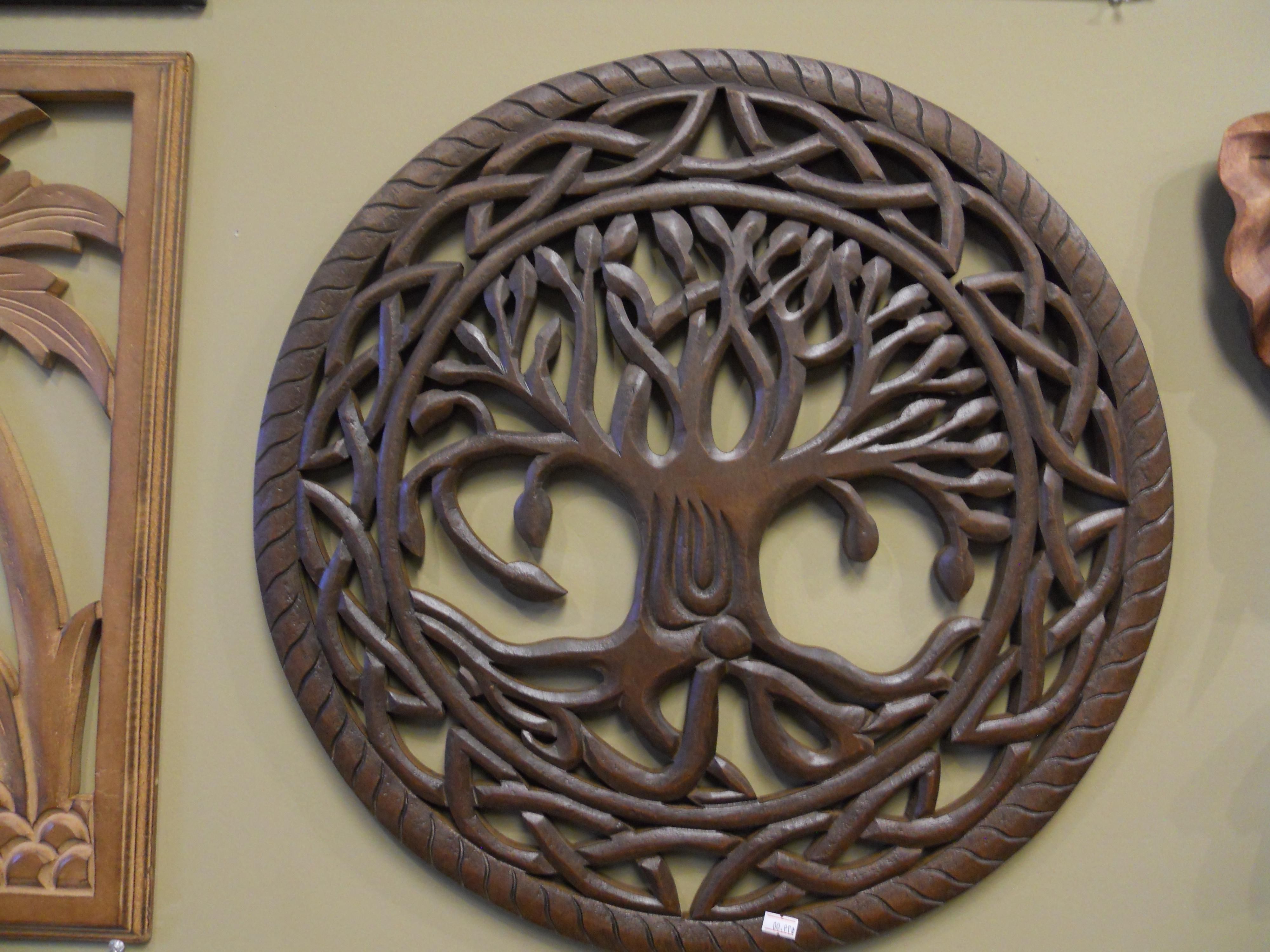 Most Recent Wall Art Designs: Carved Wood Wall Art Carved Tree Wall Art Carved With Tree Of Life Wood Carving Wall Art (View 1 of 15)