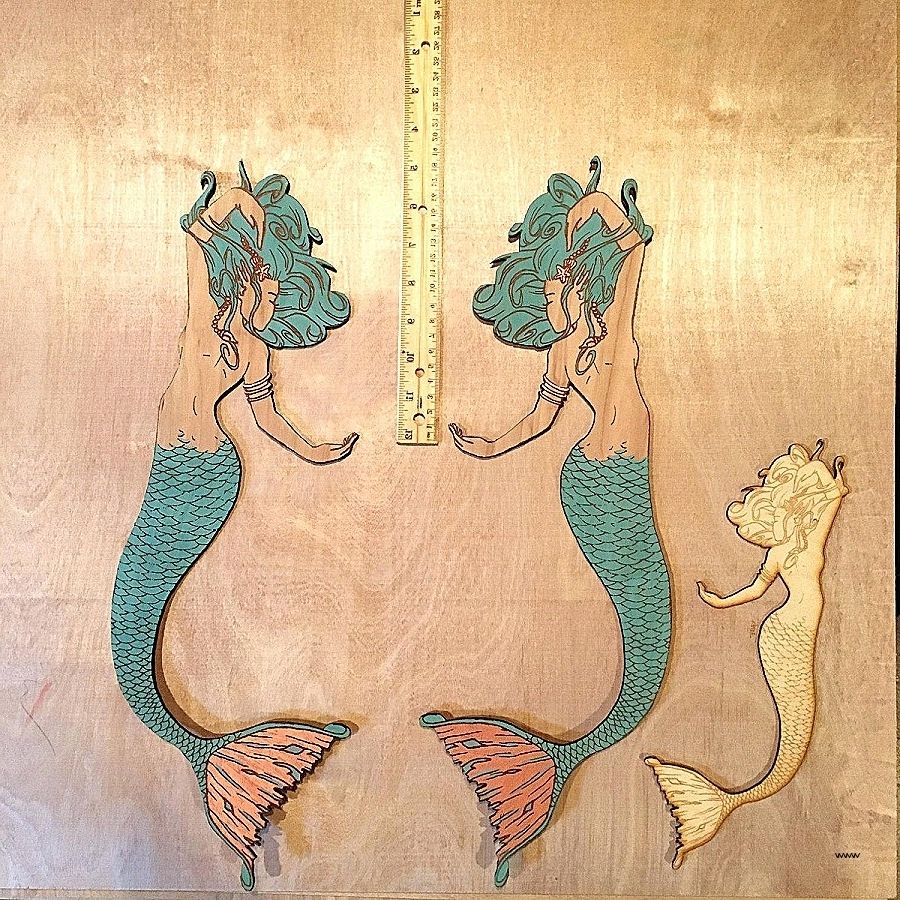 Most Recent Wooden Mermaid Wall Art With Regard To Mermaid Wood Wall Art Lovely Wall Ideas Wooden Mermaid Wall Art (View 7 of 15)