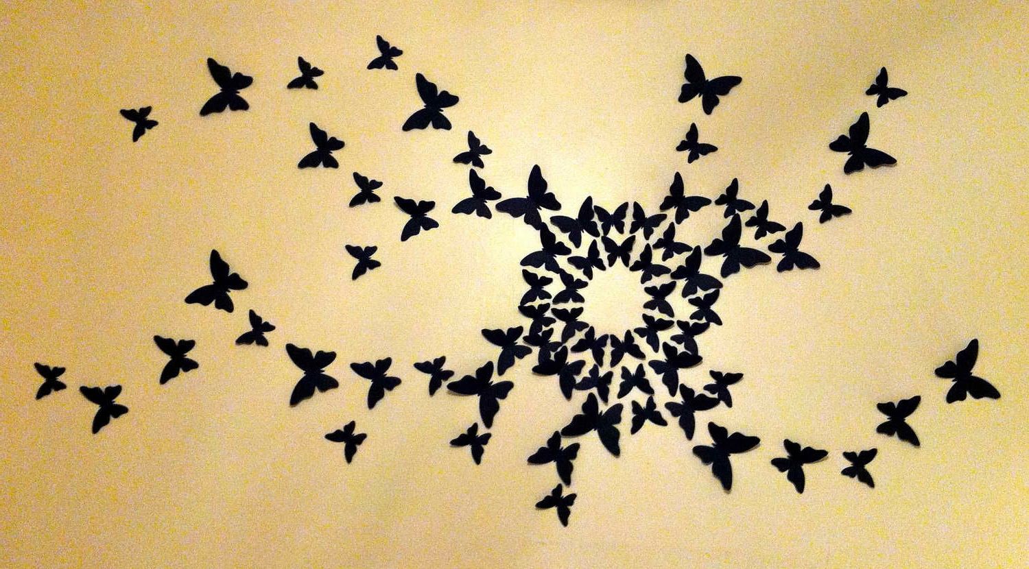 Most Recently Released Butterflies 3d Wall Art In Wall Art Designs: Butterfly Wall Art Home Decorate Wall Art (View 15 of 15)