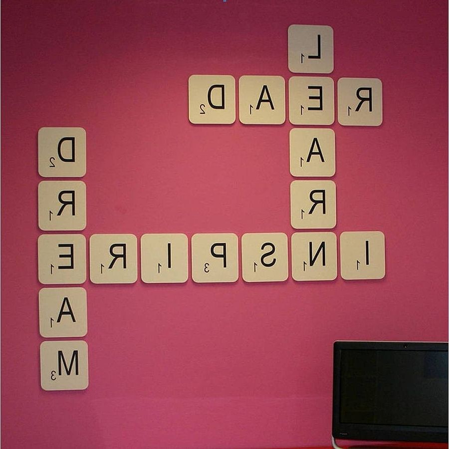 Most Recently Released Large Scrabble Letters Wall Decor • Walls Decor Throughout Scrabble Letter Wall Art (View 13 of 15)
