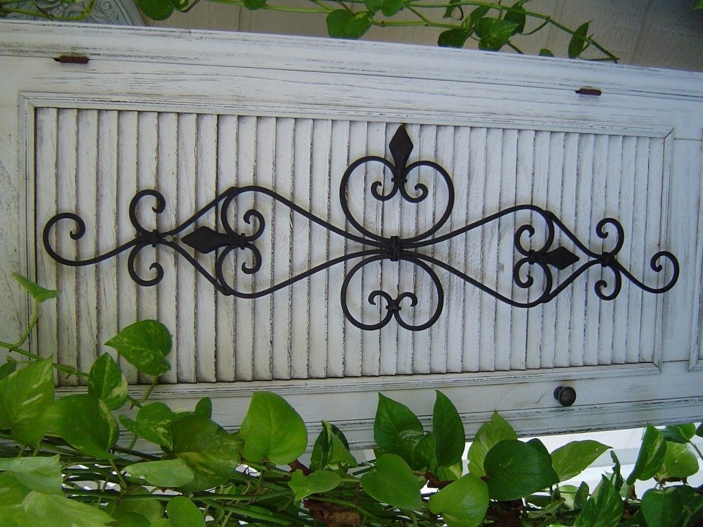 Most Recently Released Outdoor Wrought Iron Wall Art With Regard To Garden Wrought Iron Wall Art — Coexist Decors : Art Outdoor (View 3 of 15)