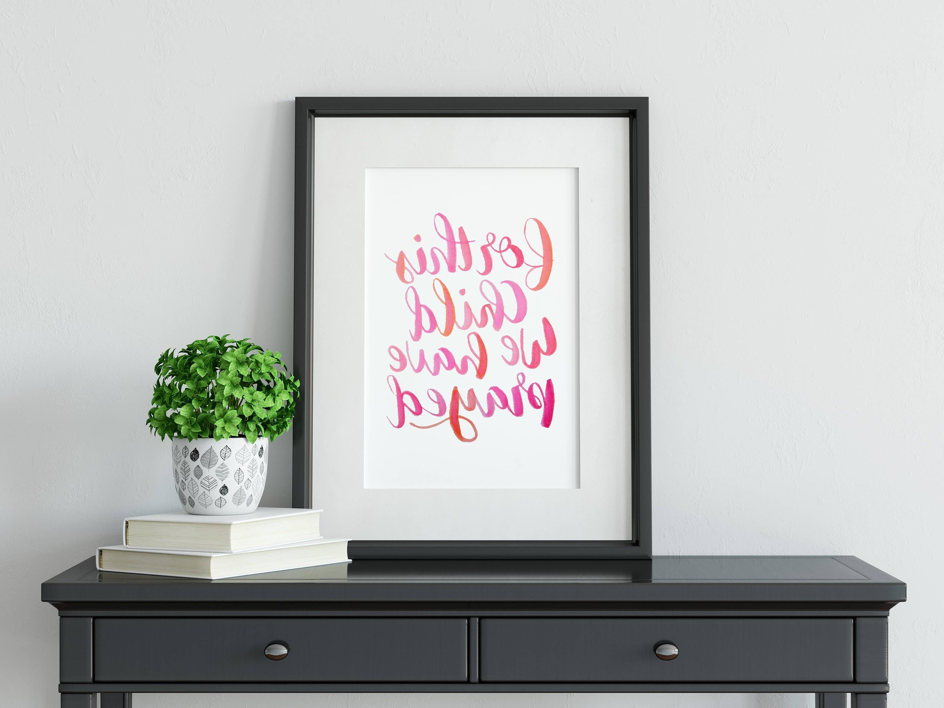 Most Recently Released Scripture Nursery Decor, For This Child We Have Prayed, 1 Samuel 1 With Regard To For This Child I Prayed Wall Art (View 15 of 15)
