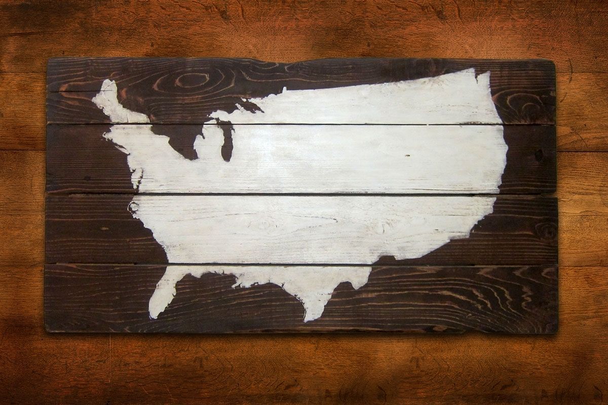 Most Recently Released Wall Art Design: Usa Map Wall Art Awesome Design Collection Art Inside United States Map Wall Art (View 15 of 15)