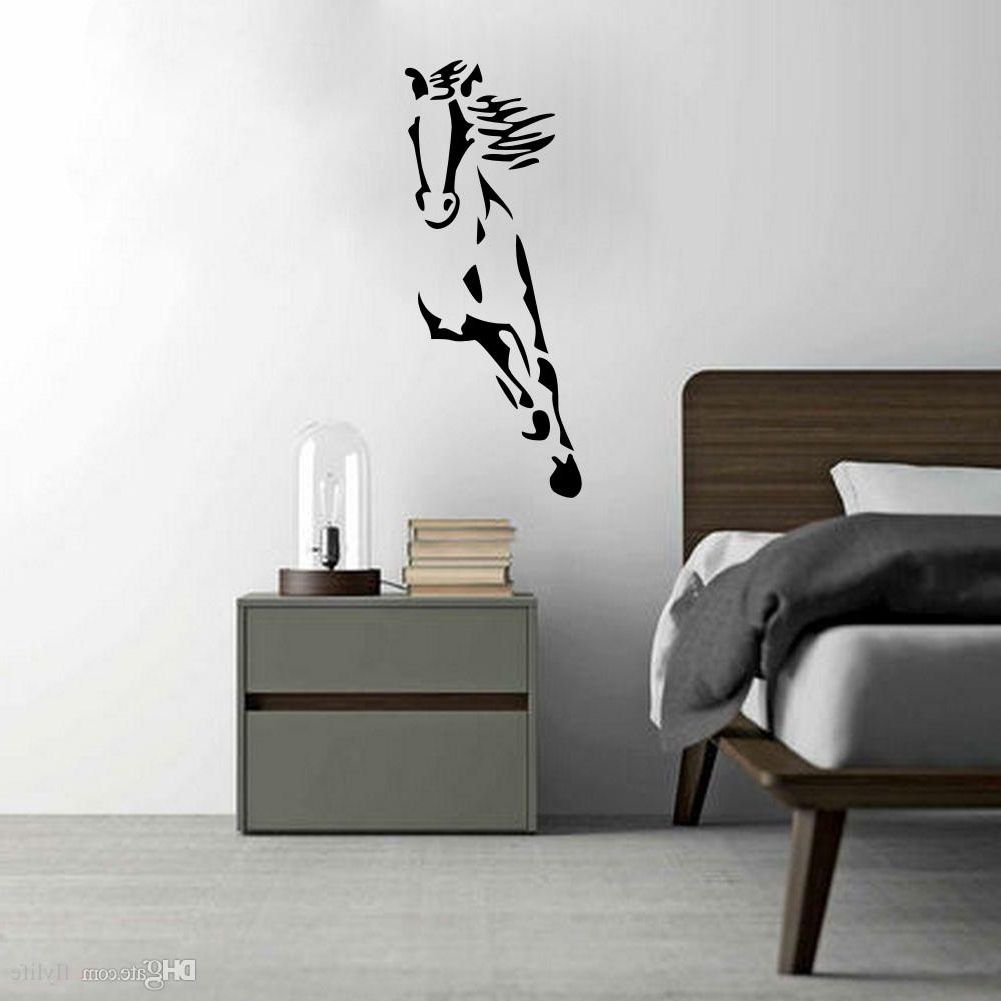 Most Recently Released Wild Running Horse Art Vinyl Wall Sticker Animal Creative Wall For Wall Cling Art (View 13 of 15)