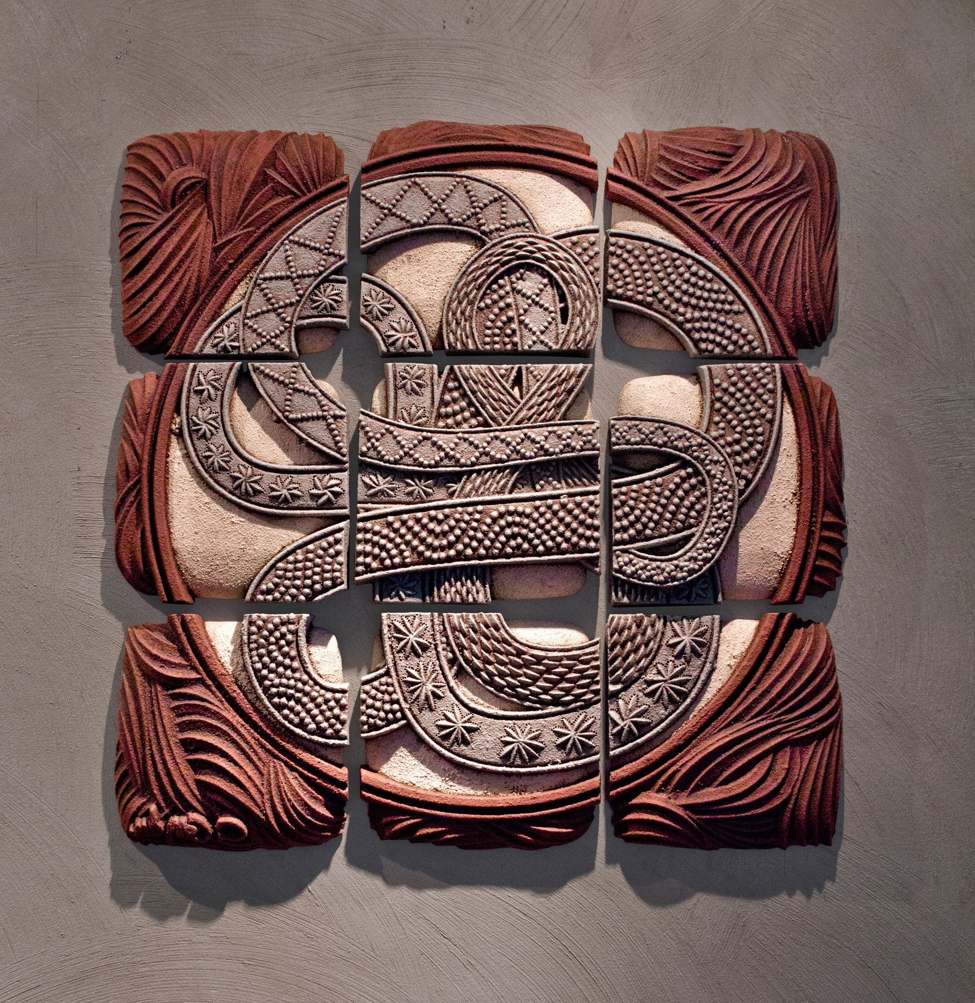 Most Up To Date Infinity Squaredchristopher Gryder (ceramic Wall Sculpture For Large Ceramic Wall Art (View 14 of 15)