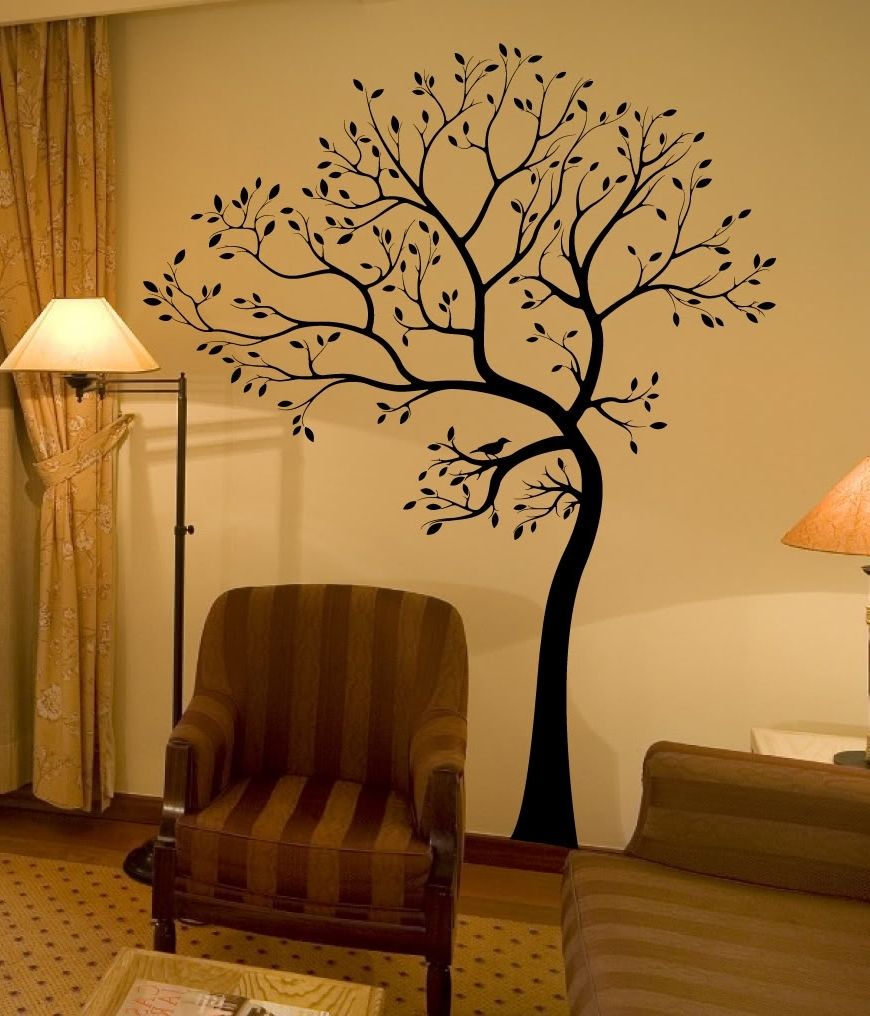 Most Up To Date Large 72*55in Black White 3d Diy Photo Tree Frame Vinyl Baby Wall Inside 3d Tree Wall Art (View 13 of 15)