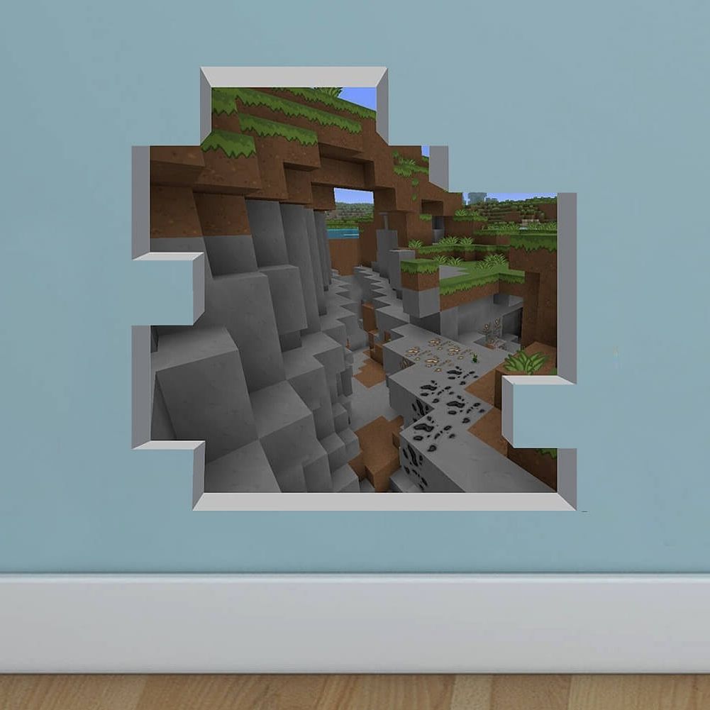 Most Up To Date Minecraft 3d Wall Art With New Minecraft Wall Stickers (View 12 of 15)