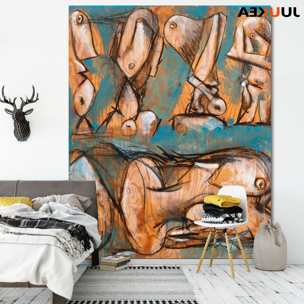 Most Up To Date Modern Abstract Human Body Cubism Canvas Art Print Painting Poster Intended For Abstract Body Wall Art (View 5 of 15)