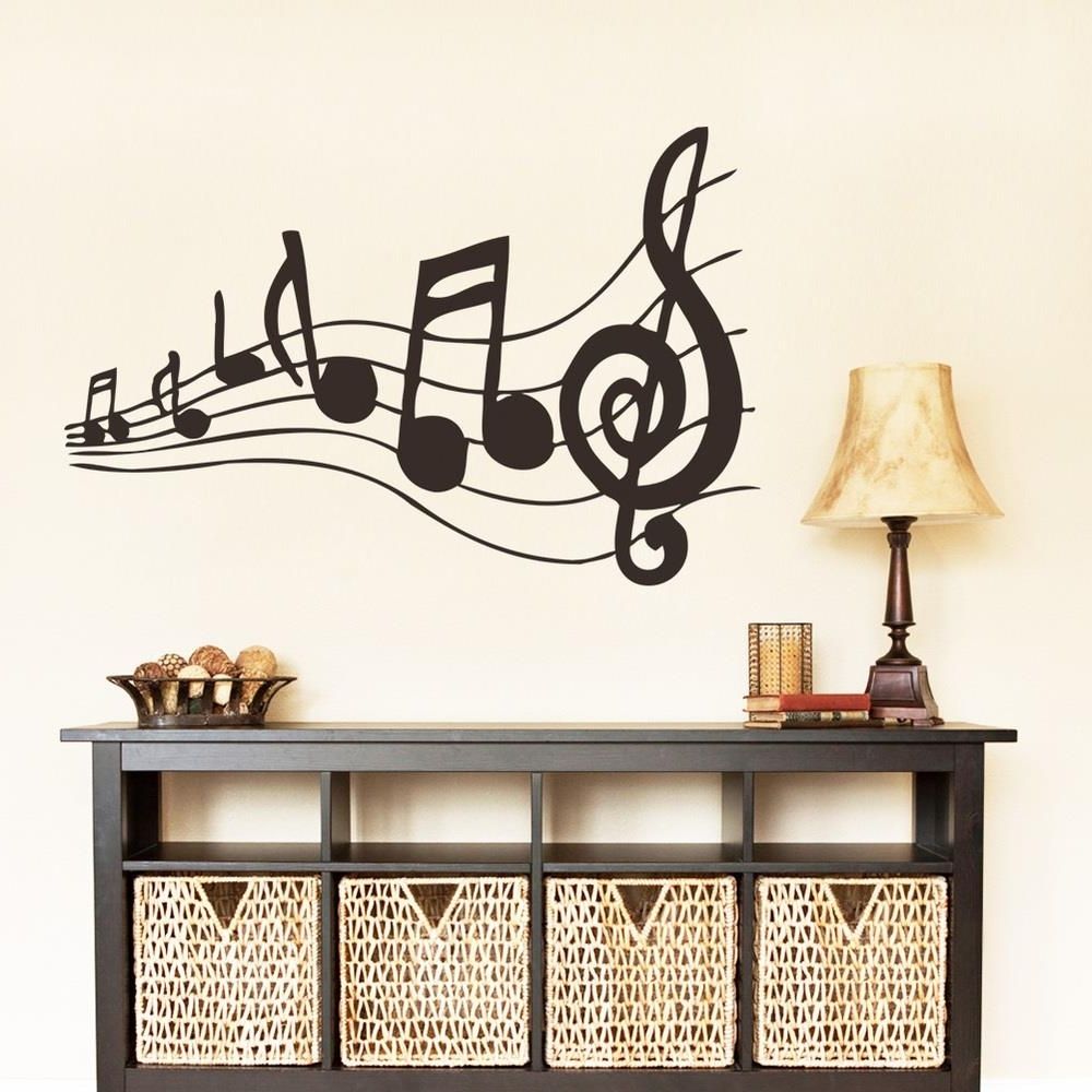 Music Note Art For Walls Throughout Current Indoor Bedroom Wall Piece Canvas Art Note Canvas Music Artwork (View 12 of 15)