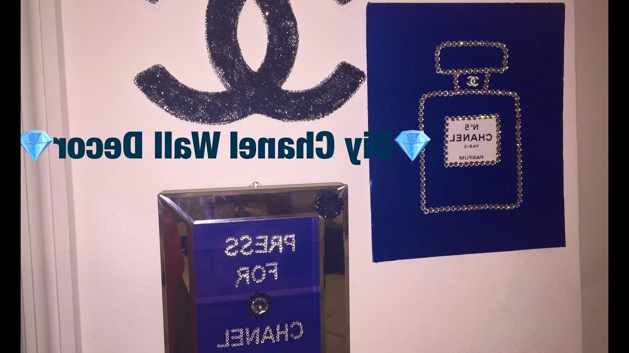 Newest Chanel Wall Decor Inside ?diy Chanel Wall Decor? – Youtube (View 14 of 15)
